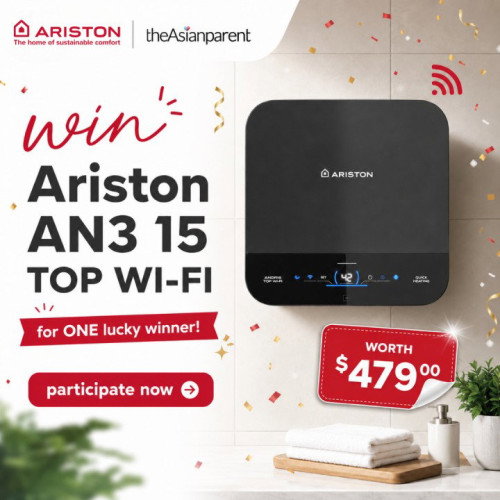 🏡 WIN an Ariston ANDRIS 3 15 TOP WI-FI (Worth S$479)!