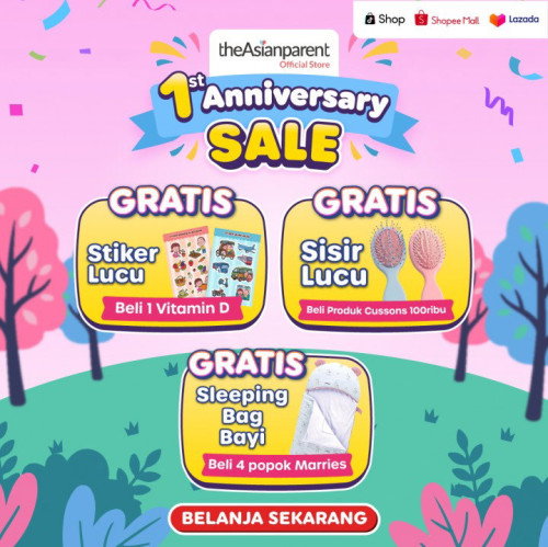 🎁 Gratis Hadiah Lucu & Bermanfaat, Khusus Anniversary Sale!