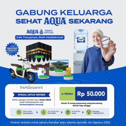 🎁 Daftar Member Sehat AQUA Sekarang & Raih Kesempatan Menang Hadiah Impian!