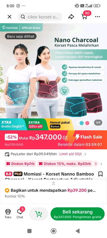 Mom, please review jujur dong korset ini? 
Momiasi korset
nano bamboohcharcoal.Nyaman ga ya?