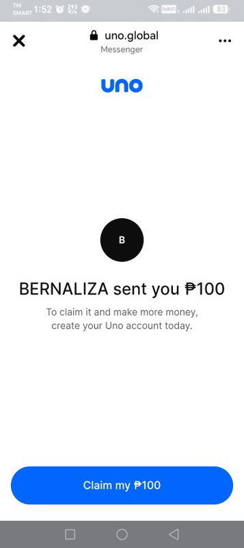 Claim you free 100 pesos sa UNO APP