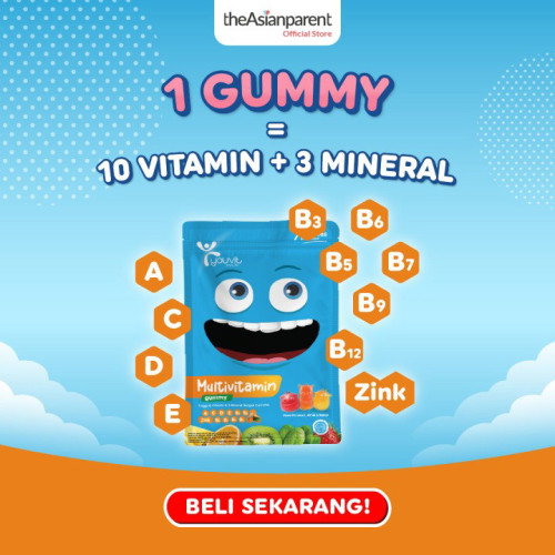 Cuma 1 Gummy, Dapat 10 Vitamin + 3 Mineral? 😍