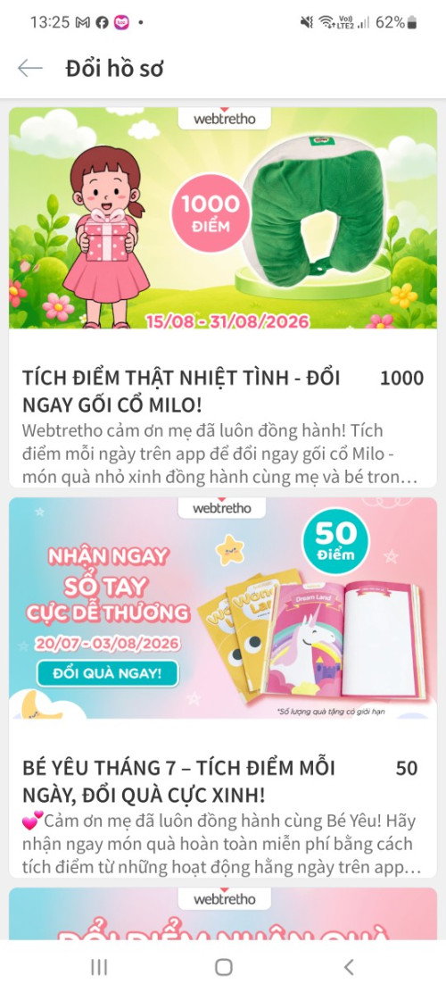 Quà Đổi điểm