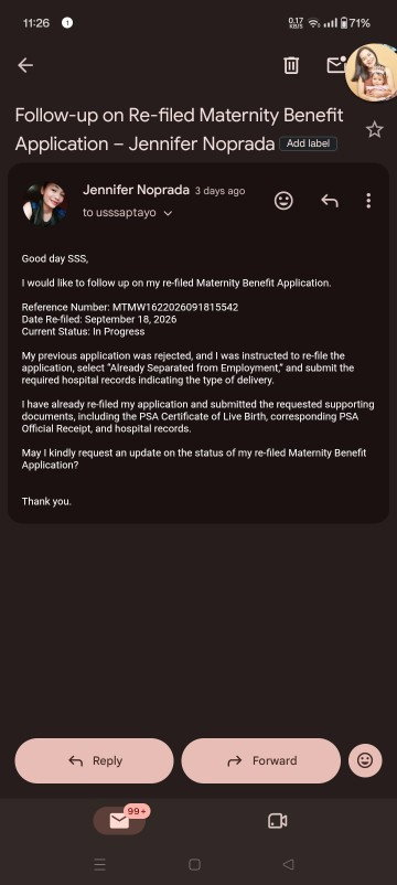 SSS MATERNITY