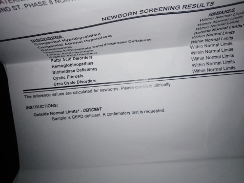 G6pd Confirmatory Test