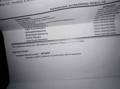 G6pd Confirmatory Test