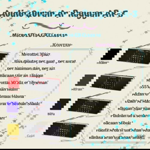 Numpang jualan audio qur'an