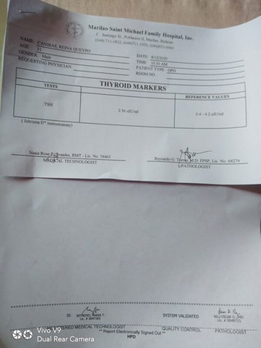 Throid function test