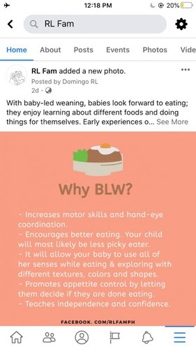 Baby led weaning or BLW