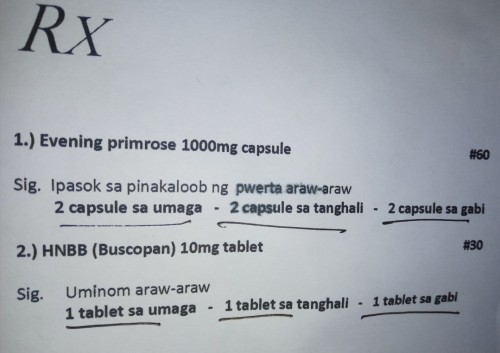 Evening Primrose and Buscopan