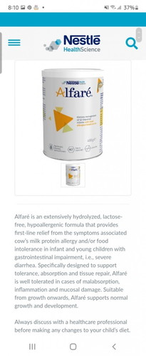COW'S MILK ALLERGY