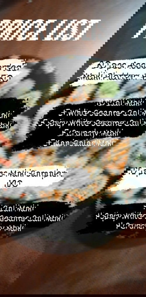 Selling Maki Platter