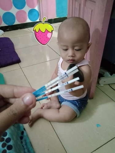 Bunda ada yang sama dengan saya Beby baru umur 7 bulan udah di kasih dedek lagi😁