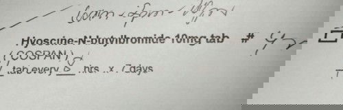 Hyoscine-N-butylbromide