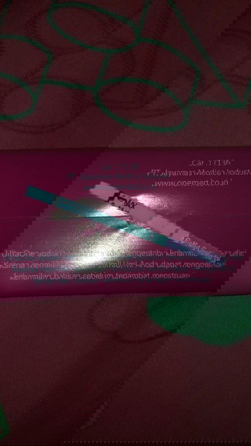 Hasil test pack positif tapi 1 garis samar