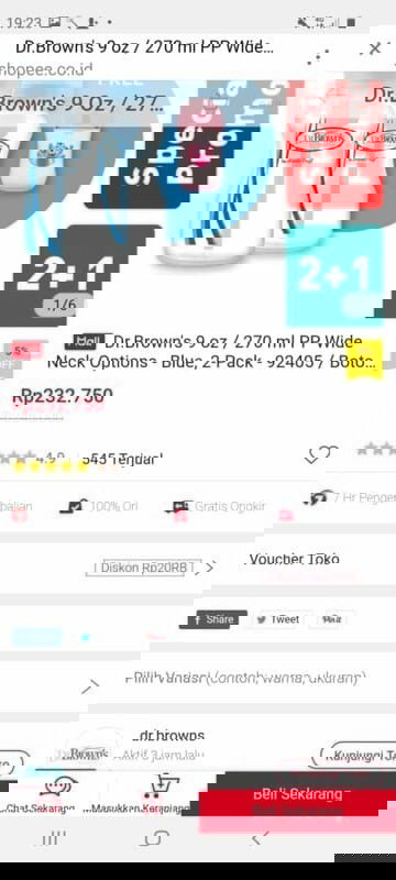 Jual dot produk Dr.Browns