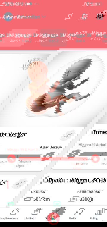 belum ada tanda tanda