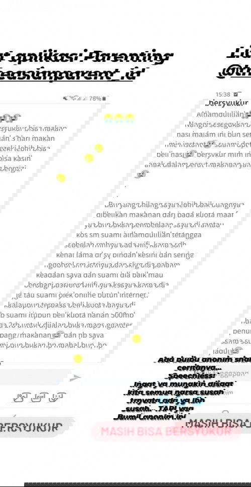 Belajar bersyukur dari bumil anonim