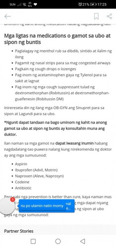 Safe po ba sa Buntis ang Robitussin o Lagundi Cough syrup?