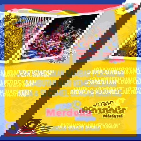 Persiapan menyambut Hari Kemerdekaan yang ke-63 Tahun