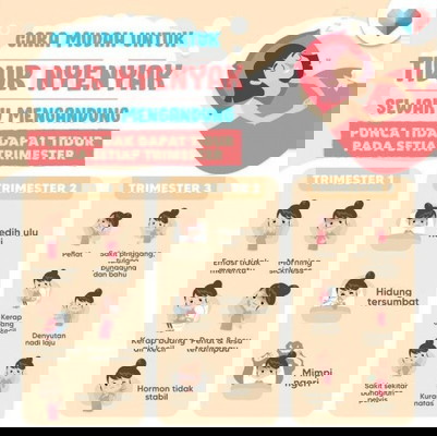 Ketahui cara ini untuk tidur yang nyenyak sewaktu mengandung!