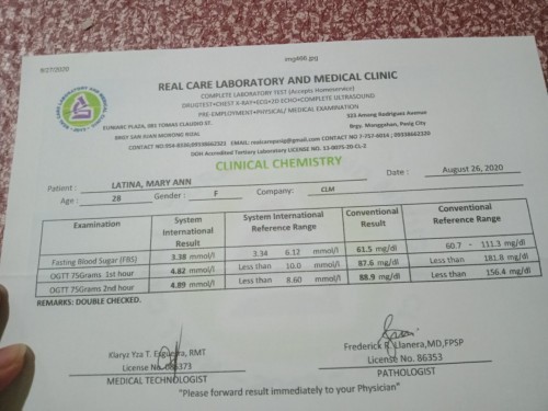 OGTT RESULT