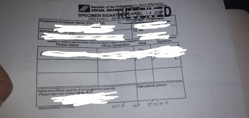 L501 form..