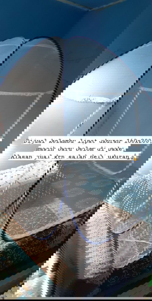 Dijual kelambu lipat uk. 160x200