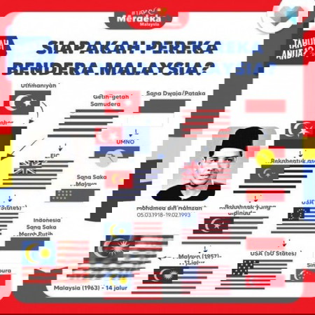 Tahukah anda siapa pereka bendera Malaysia?