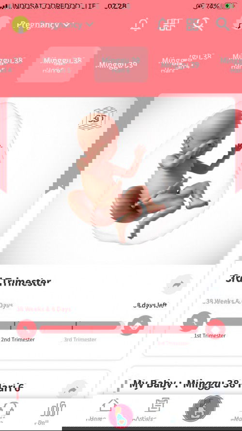 Menunggu detik detik bertemu malaikat kecilku