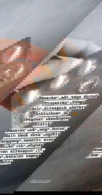 Kali aja ada yang butuh utrogestan