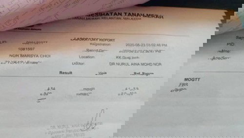 Saya sangkut air gula.