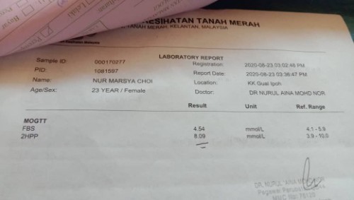 Saya sangkut air gula.