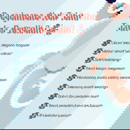 Mommy di hujung trimester dan tidak tahu tanda-tanda bersalin?