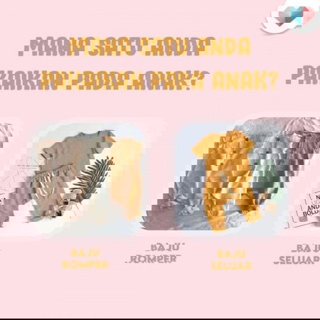 Mana satu yang anda pakaikan pada anak ya?