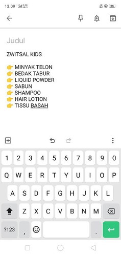 perlengkapan bayi