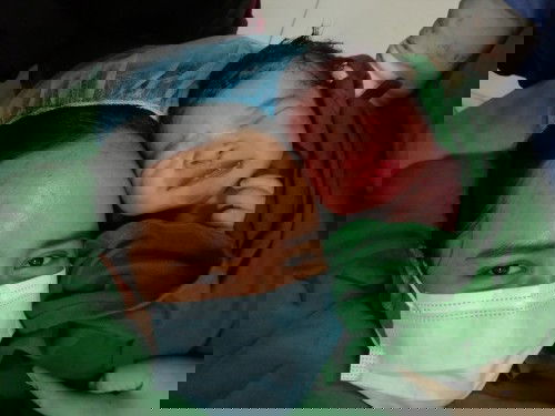 My baby boy meets world.