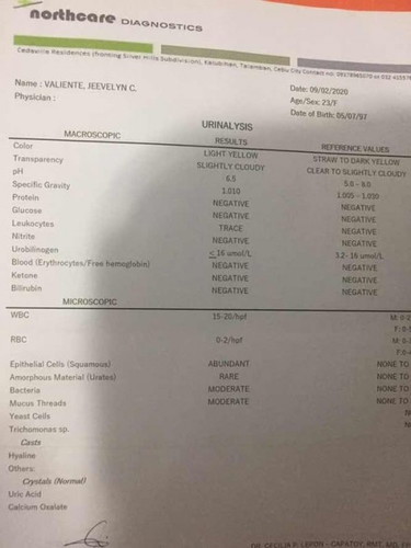 Lab results