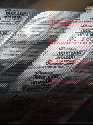 folic acid and ferrous sulfate