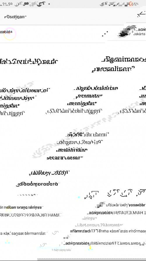 Update Covid-19 pada ibu hamil dan melahirkan