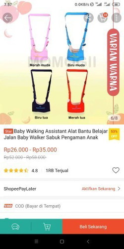 Baby walking