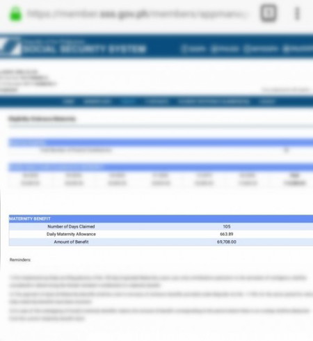 HOW MUCH IS YOUR SSS MATERNITY BENEFITS?
