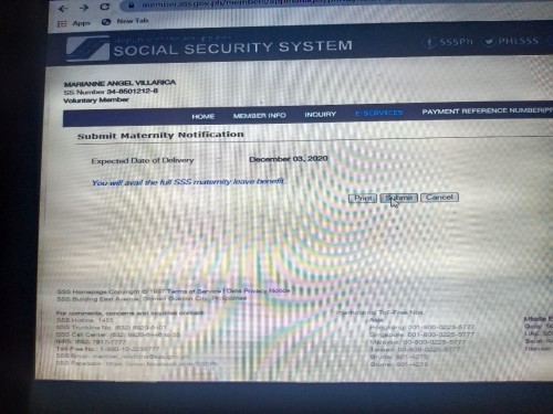 Maternity Notification