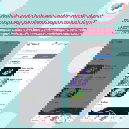 Jom tenangkan diri dengar audio muzik khas untuk anda & si comel !