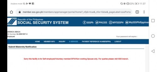 SSS Maternity Benefit