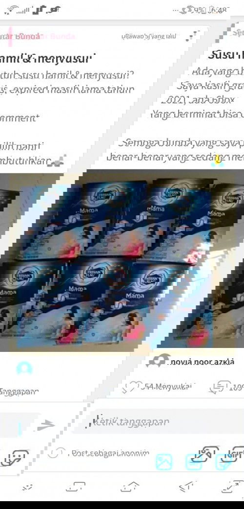 Susu hamil & menyusui