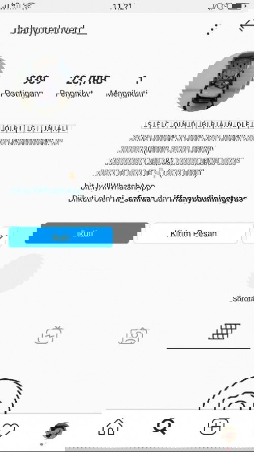 Ditipu akun baby preloved di ig