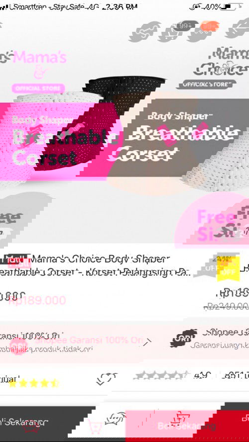 Korset stlah melahirkan