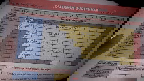 Semenjak covid....imunisasi jadi terhambatt.mana batas wkt udh lewat..