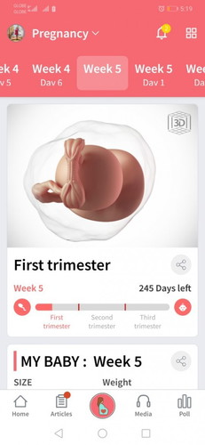 I'm on my week5, first time mom here. Got no morning sickness